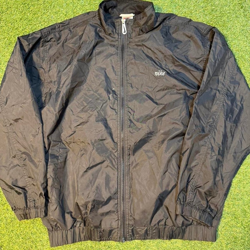 Vintage Nike Black Windbreaker Jacket (Size L)